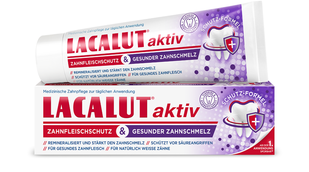 LACALUT® aktiv Zahnfleisch­schutz & gesunder Zahnschmelz
